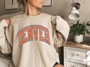 Vintage Denver Team Sweatshirt & Shirt - Gift for Football Fans 1 small thumbnail