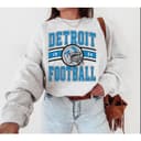 Vintage Detroit Football Crewneck Sweatshirt Retro Gift 1 small thumbnail