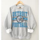 Vintage Detroit Football Retro Crewneck Sweatshirt & Shirt Gift 1 small thumbnail