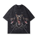 Vintage Doberman Graphic Print Tee & Hoodie – Men's Hip Hop Punk Gothic 1 small thumbnail
