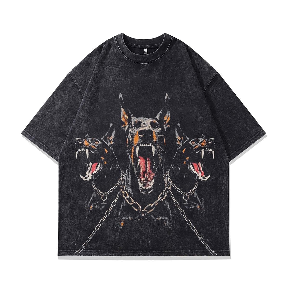 Vintage Doberman Graphic Print Tee & Hoodie – Men's Hip Hop Punk Gothic – image 1, Doberman Tee, Doberman Merch, Doberman Shirt, Doberman Sweatshirt, Doberman Hoodie, Doberman Clothes