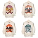 Vintage Fútbol americano Todos los equipos Sudadera Collection - Classic Unisex Retro, Big Word Graphic Fútbol americano Crewneck Sudadera, American Fútbol americano Fan, Fútbol americano Thowback Vintage Todos los equiposs Sudadera 2 small thumbnail