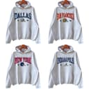 Vintage Fútbol Americano Big Words Logo Hoodie, Hometown Fútbol Americano Sudadera, Fútbol Americano Thowback Vintage Todos los Equiposs Gráfica Camisetas 1 small thumbnail