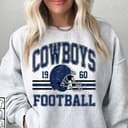 Vintage Football Crewneck Sweatshirt, Unisex T-Shirt Retro Style 90s Vintage Pullover Hoodie, Graphic Tee, Gift for Football Fan, Sweatshirt, Hoodie 3 small thumbnail