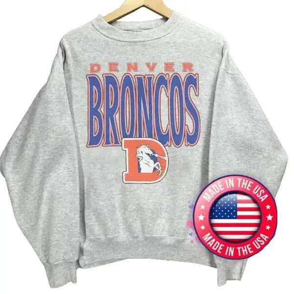 Vintage Football Denver Brownc.os With Big Words Logo Sweatshirt, All Football Teams With Big Words Logo Sweatshirt, Unisex Graphic Soft Cotton Crewneck Sweatshirt Casual Classic Round Neck Fabric – image 1, Denver Broncos Tee, broncos shirts for sale, denver broncos merch, denver broncos shirt, bronco shirt, bronco t shirt, denver broncos t shirt