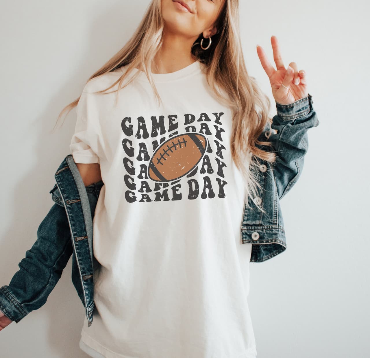 Vintage Football Game Day Fan Shirt for Men & Women - Tee Top – image 1, Football Game day Tee, Football Game day Merch, Football Game day Shirt, Football Game day Sweatshirt, Football Game day Hoodie, Football Game day Clothes