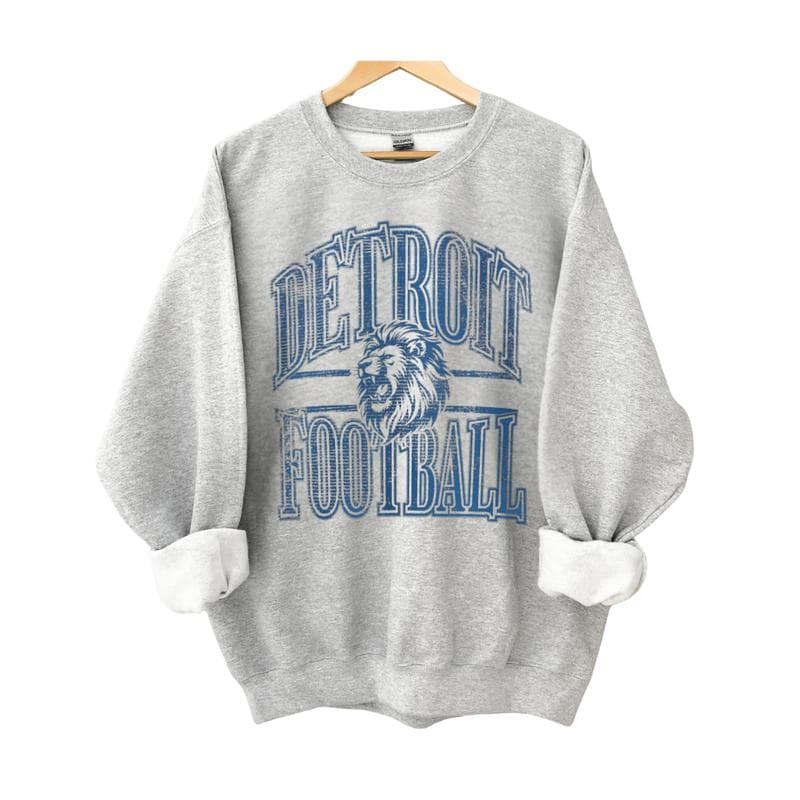 Vintage Football Graphic Sweatshirt, Trendy Game Day Crewneck, Fan's Gift – image 4, NFL Tee, San Francisco 49ers Tee, Dallas Cowboys Tee, Detroit Lions Tee, Kansas City Chiefs Tee, Tampa Bay Buccaneers Tee, Arizona Cardinals Tee