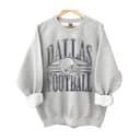 Vintage Football Graphic Sweatshirt, Trendy Game Day Crewneck, Fan's Gift 2 small thumbnail