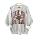Vintage Football Graphic Sweatshirt, Trendy Game Day Crewneck, Fan's Gift 3 small thumbnail