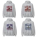 Vintage Football Hoodie for All Teams - Classic Design 1 small thumbnail