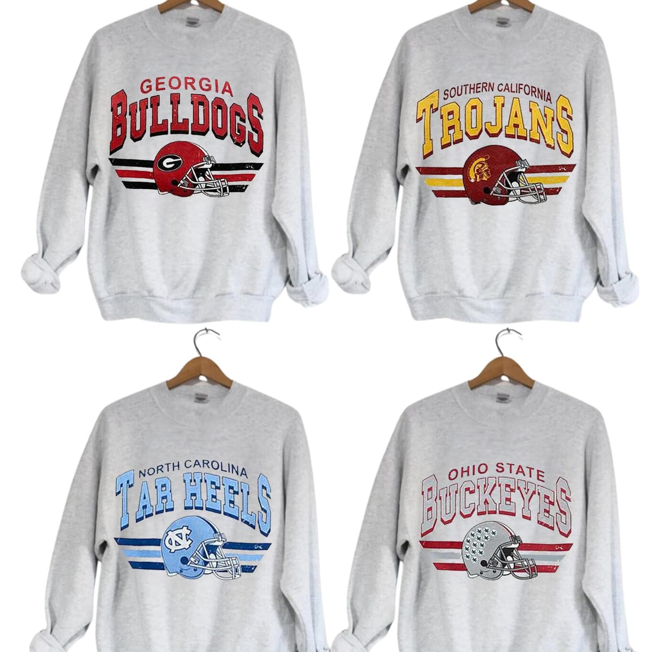 Vintage Football NCAA Sweatshirt, Vintage Tee All Teams NCAA Classic Comfort Color, Gifts For Football Fan CrewneckTee, Menswear Hoodie – image 1, Vintage College Tee, NCAA T-Shirt, Alabama Crimson Tide tshirt, Ohio State Buckeyes tshirt, Texas Longhorns tshirt, Georgia Bulldogs tshirt, Michigan Wolverines tshirt