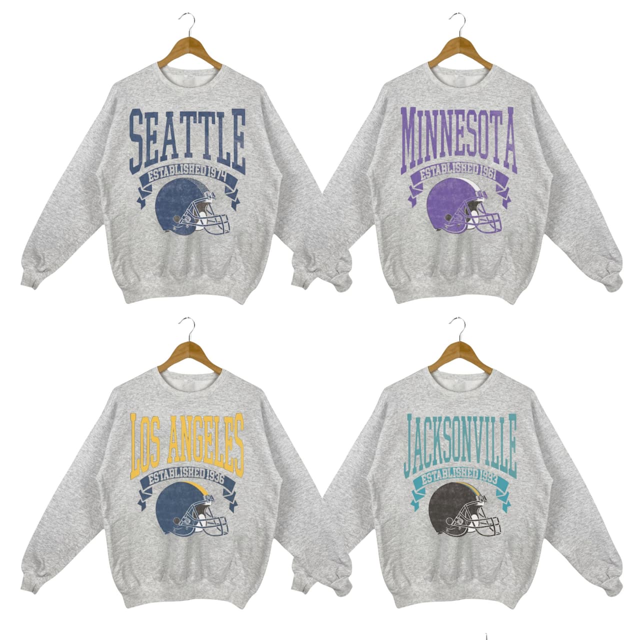 Vintage Football Sweatshirt, Hometown Pullover, City Football Retro Sweatshirt, Football Retro Sweatshirt, Football Throwback Sweatshirt, Unisex Sweatshirt Classic Cotton – image 3, NFL Tee, San Francisco 49ers Tee, Dallas Cowboys Tee, Detroit Lions Tee, Kansas City Chiefs Tee, Tampa Bay Buccaneers Tee, Arizona Cardinals Tee