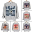 Vintage Fútbol americano Sudadera, Hometown Teams Sudadera, Fútbol americano Retro Sudadera, Fútbol americano Sudadera, Buffalo Fútbol americano Sudadera, Kansas City football Sudadera Dallas Fútbol americano Sweater, San Francisco 1 small thumbnail