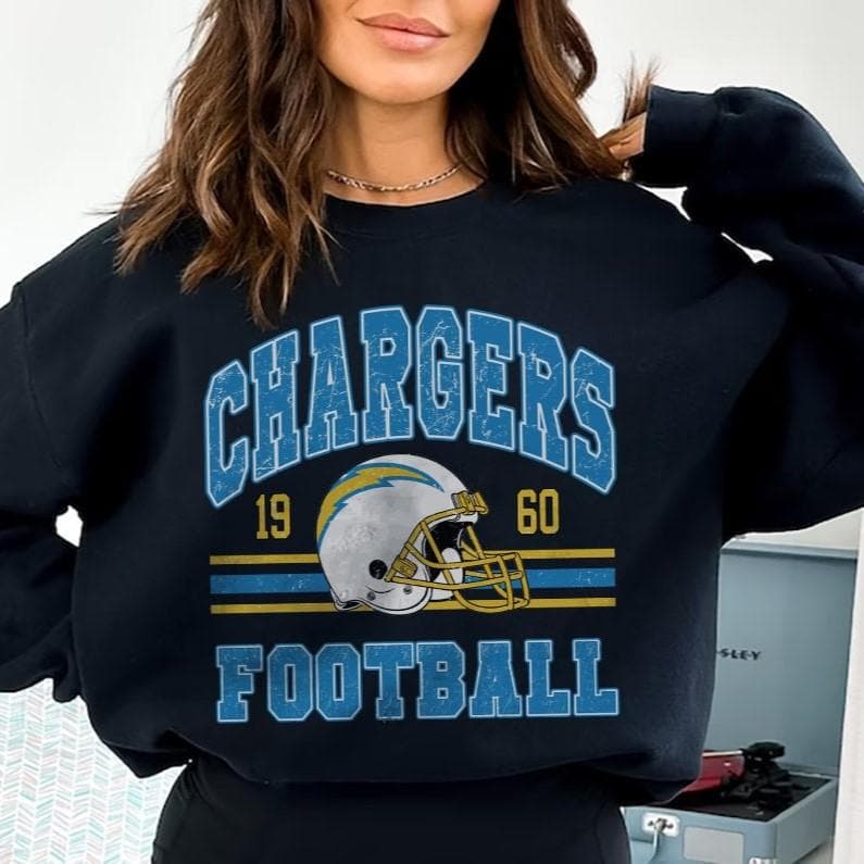 Vintage Football Sweatshirt, Los Angeles Football SweatShirt, San Diego Football Sweatshirt Sweatshirt, Hoodie, Comfort Colors – image 1, Los Angeles Chargers Tee, Los Angeles Chargers shirt, Los Angeles Chargers sweatshirt, Los Angeles Chargers hoodie