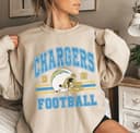 Vintage Football Sweatshirt, Los Angeles Football SweatShirt, San Diego Football Sweatshirt Sweatshirt, Hoodie, Comfort Colors 4 small thumbnail