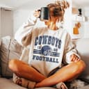 Vintage Football Sweatshirt, Shirt Retro Style 90s Vintage Unisex Crewneck, Graphic Tee Gift For Football Fan Sweatshirt, Hoodie, Comfort Colors 1 small thumbnail