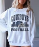 Vintage Football Sweatshirt, Shirt Retro Style 90s Vintage Unisex Crewneck, Graphic Tee Gift For Football Fan Sweatshirt, Hoodie, Comfort Colors 2 small thumbnail