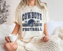 Vintage Football Sweatshirt, Shirt Retro Style 90s Vintage Unisex Crewneck, Graphic Tee Gift For Football Fan Sweatshirt, Hoodie, Comfort Colors 4 small thumbnail