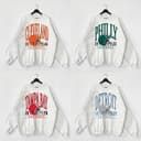 Vintage Football Sweatshirts , Unisex Football Crewnecks, Football Crewneck Sweatshirt 1 small thumbnail