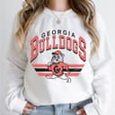Sudadera Vintage Georgia Bulldogs NCAA Football – Regalo para Aficionado 3 small thumbnail