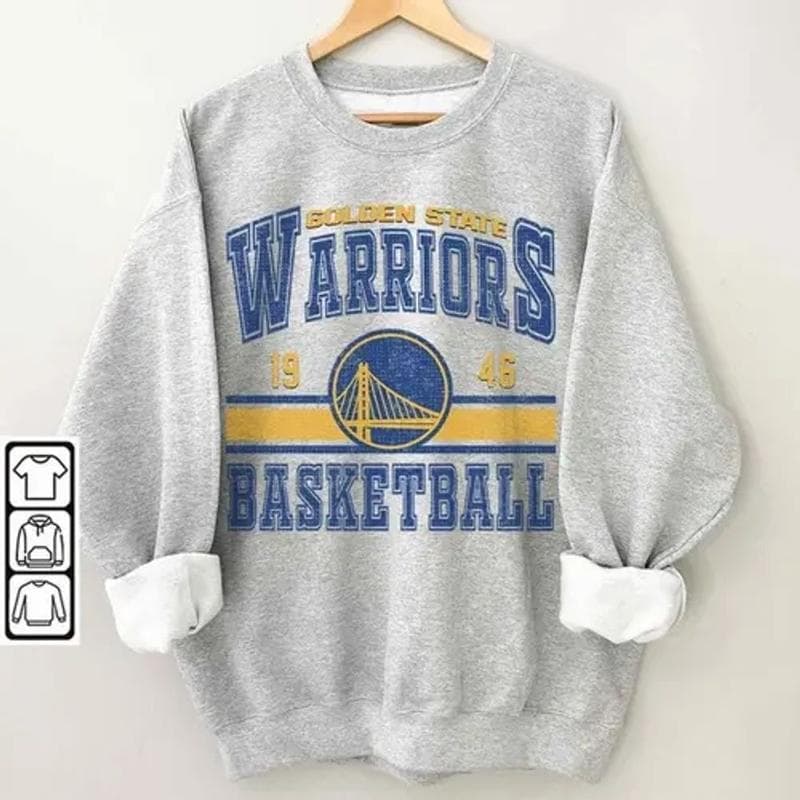Vintage Golden State Basketball Sweatshirt, Warriors Retro Shirt, Gift For Fan Warriors Christmas, Warriors Basketball Gift For Fans – image 1, Golden State Tee, Golden State Merch, Golden State Shirt, Golden State Sweatshirt, Golden State Hoodie, Golden State Clothes