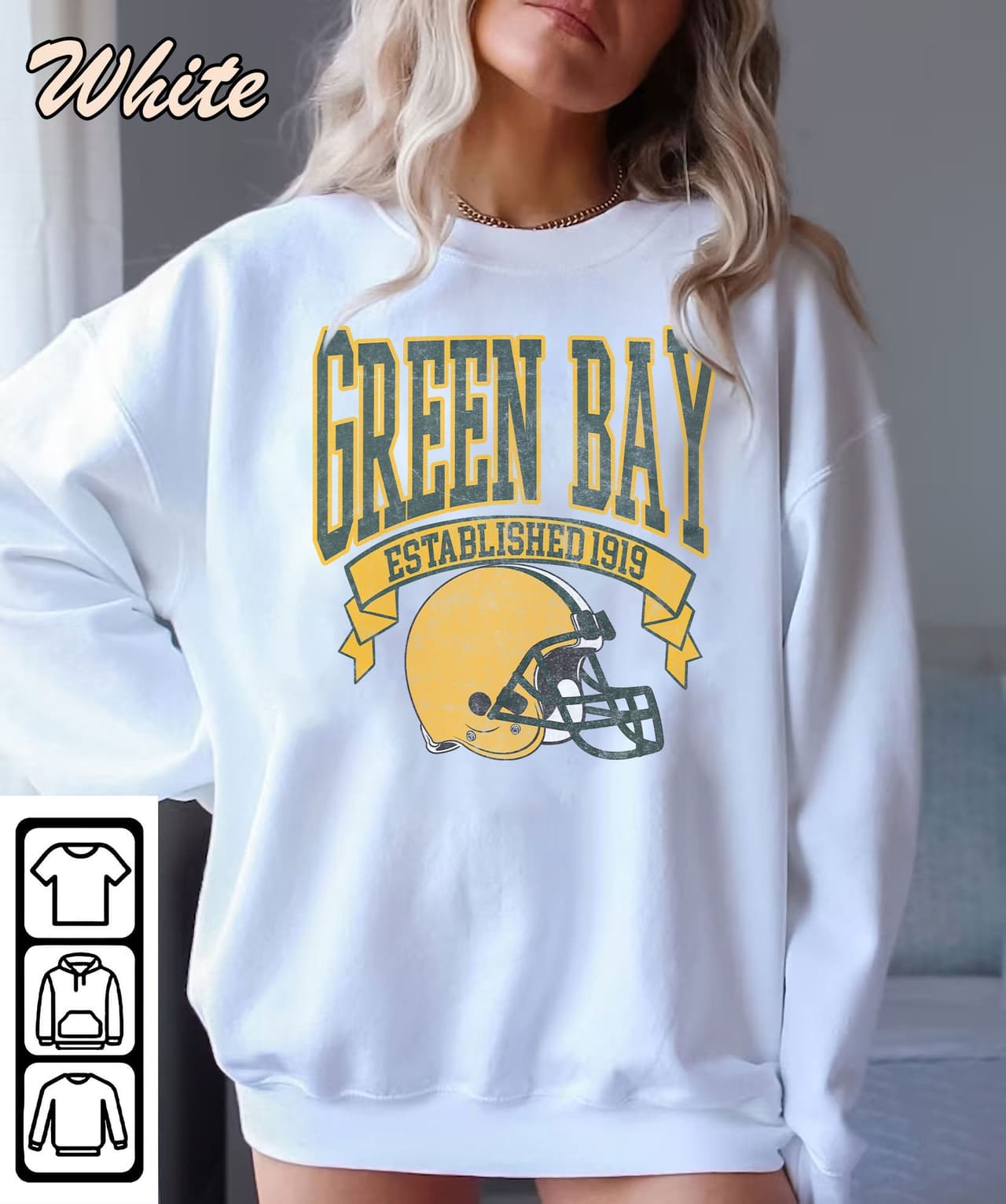 Vintage Green Bay Football Sweatshirt - 80s Retro Style Shirt – image 3, Green Bay Packers Tee, packer hooded sweatshirt, green bay packers shirt, packers shirt, gb packers shirts, green packers shirt, packers football shirt