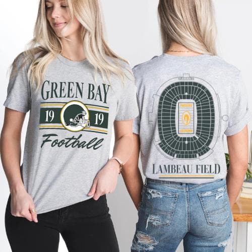 Vintage Green Bay Football Two Side Shirt, Lambeau Field Stadium, Green Bay Football Shirt, Graphic Tee, Unisex Tshirt, Sweatshirt, Hoodie – image 4, Green Bay Packers Tee, packer hooded sweatshirt, green bay packers shirt, packers shirt, gb packers shirts, green packers shirt, packers football shirt