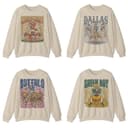 Vintage Horror Skullman Halloween Ver 1 All Team Football Sweatshirt, Football Thowback Vintage All Teams For Fans Sweatshirt, Unisex Halloween Football Crewnecks, Football Halloween Spooky Season 2 small thumbnail