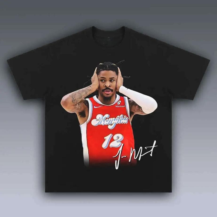 Vintage Ja Morant V4 Tee, Unisex Cotton Crewneck, Basketball Fan Gift, Y2K Graphic Sweatshirt – image 1, JA MORANT Tee, JA MORANT Merch, JA MORANT Shirt, JA MORANT Sweatshirt, JA MORANT Hoodie, JA MORANT Clothes