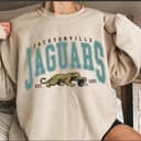 Vintage Jacksonville Jaguar Football Sweatshirt, NFL, Gift For Jaguar Fans 2 small thumbnail