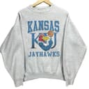 Sudadera Vintage KU Jayhawks Basketball NCAA Retro Unisex Algodón 1 small thumbnail