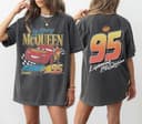 Vintage Lightning Mcqueen Shirt, 95 Lightning Mcqueen Sweatshirt, Radiator Springs Hoodie, Rusteze Cars Tee 1 small thumbnail