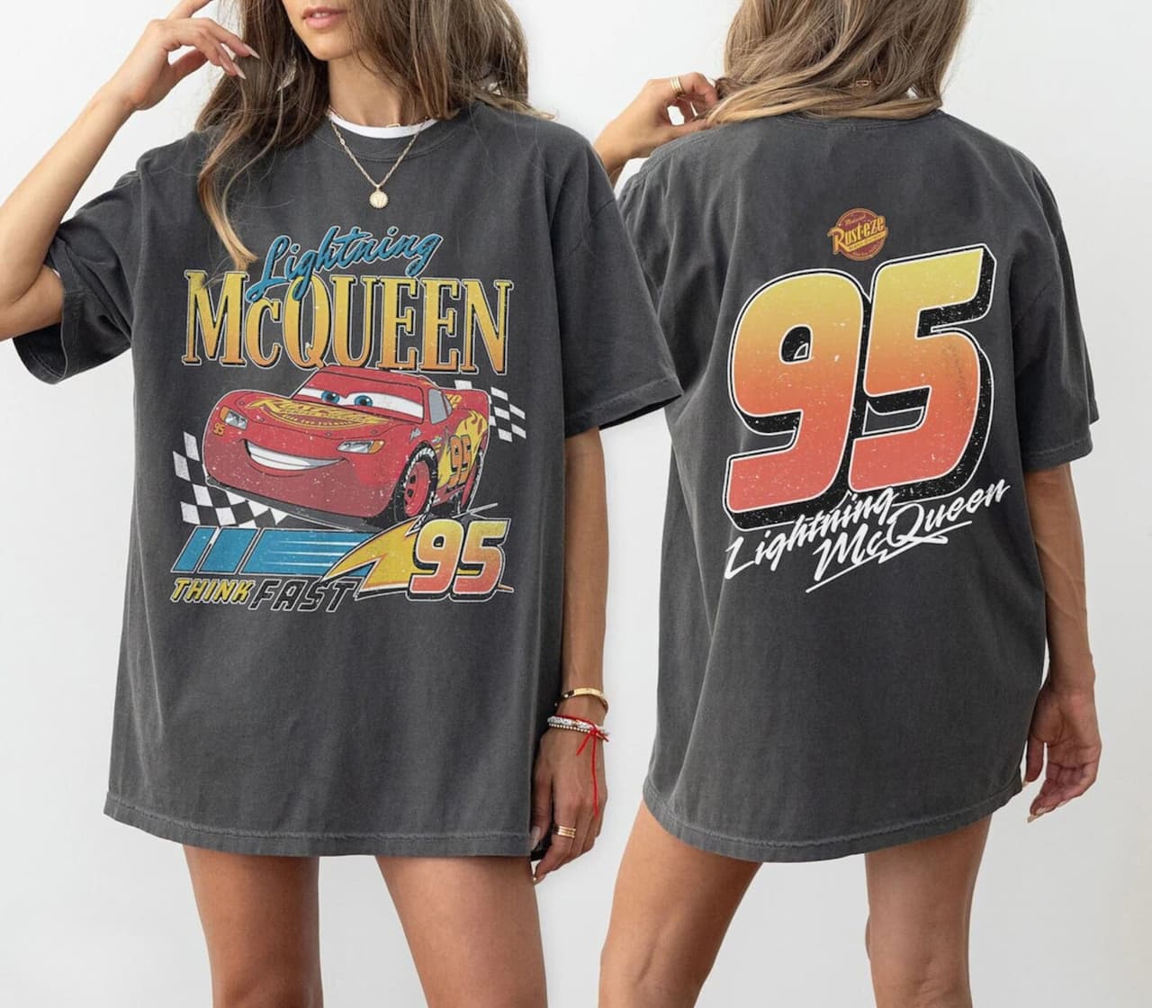 Vintage Lightning Mcqueen Shirt, 95 Lightning Mcqueen Sweatshirt, Radiator Springs Hoodie, Rusteze Cars Tee – image 1, lightning mcqueen tee, lightning mcqueen shirt, lightning mcqueen t shirt, cars lightning mcqueen t shirt, cars mcqueen t shirt, lighting mcqueen t shirts