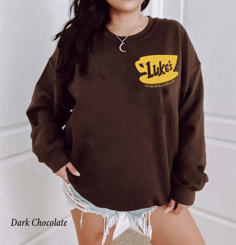 Vintage Luke's Diner Gilmore Girls Stars Hollow Sweatshirt Hoodie – image 2, Luke's Diner Tee, Luke's Diner Shirt, Luke's Diner Sweatshirt, Luke's Diner Hoodie, Luke's Diner Clothes