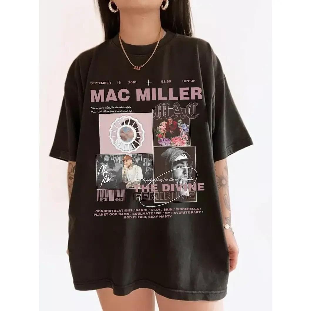 Vintage Mac Miller 'The Divine Feminine' Shirt, Sweatshirt & Hoodie – image 1, Mac Millerr Tee, Mac Millerr Merch, Mac Millerr Shirt, Mac Millerr Sweatshirt, Mac Millerr Hoodie, Mac Millerr Clothes