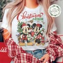 Vintage Mickey Minnie Christmas Main Street Shirt, Retro Party 2023 3 small thumbnail