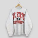 Vintage NC State Wolfpack Sweatshirt Hoodie - NCSU Comfort Colors 1 small thumbnail