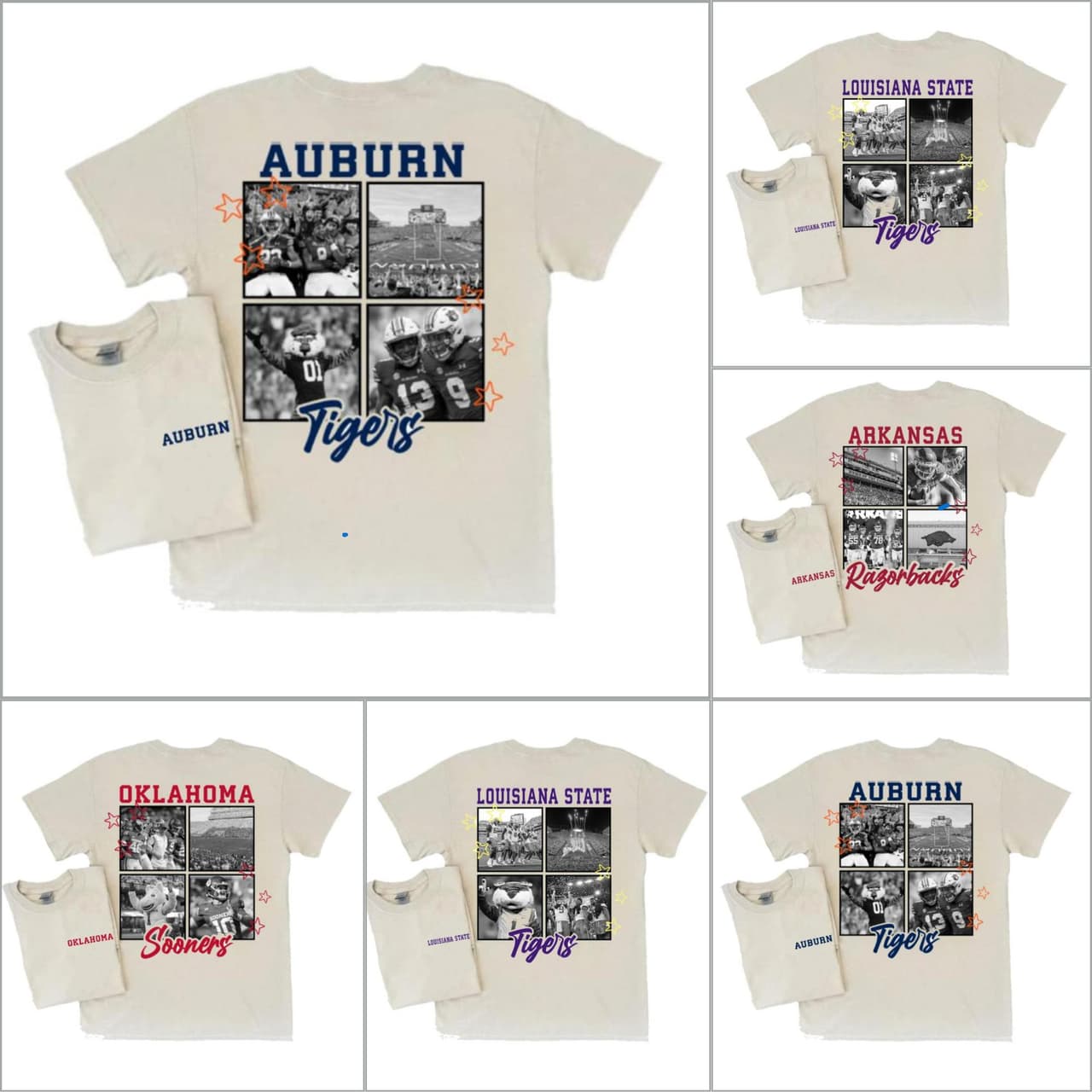 Vintage NCAA College All Teams Unisex T-Shirt - Classic Cotton Fan Gift – image 1, Vintage College Tee, NCAA T-Shirt, Alabama Crimson Tide tshirt, Ohio State Buckeyes tshirt, Texas Longhorns tshirt, Georgia Bulldogs tshirt, Michigan Wolverines tshirt