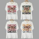 Camiseta Unisex Vintage NCAA College Game Day, Todos los Equipos, Coquette Football 1 small thumbnail