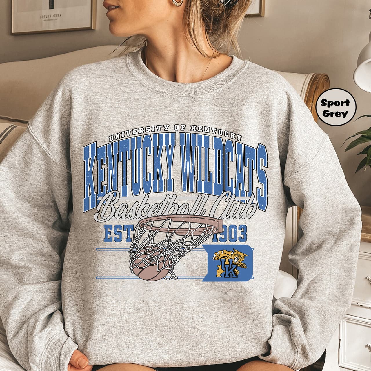Vintage NCAA Kentucky Wildcats Men's Basketball Sweatshirt Fan – image 2, Kentucky Wildcats Tee, Kentucky Wildcats Merch, Kentucky Wildcats Shirt, Kentucky Wildcats Sweatshirt, Kentucky Wildcats Hoodie, Kentucky Wildcats Clothes