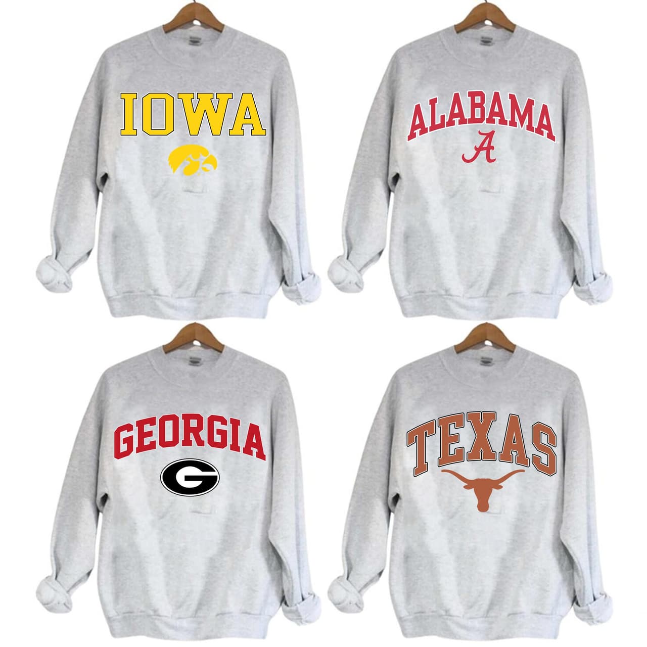Vintage NCAA Team Unisex Crewneck Sweatshirt Graphic Shirt – image 1, Vintage College Tee, NCAA T-Shirt, Alabama Crimson Tide tshirt, Ohio State Buckeyes tshirt, Texas Longhorns tshirt, Georgia Bulldogs tshirt, Michigan Wolverines tshirt