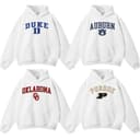 Sudadera Blanca Unisex NCAA Vintage Team - Ropa Gráfica para Fans 3 small thumbnail