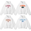 Sudadera Blanca Unisex NCAA Vintage Team - Ropa Gráfica para Fans 2 small thumbnail