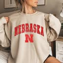 Sudadera Vintage Nebraska Cornhuskers Fútbol NCAA Fan Universitario 2 small thumbnail