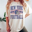 Camiseta Vintage de Cuello Redondo de Fútbol de New York - Regalo Ideal para Fanáticos de New York 1 small thumbnail