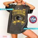Camiseta y Sudadera Vintage Extragrande Unisex Pittsburgh Football 1 small thumbnail