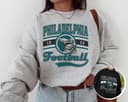 Vintage Philadelphia Football Sweatshirt, Graphic Style Philadelphia Football Shirt, Gift For Football Fan 1 small thumbnail