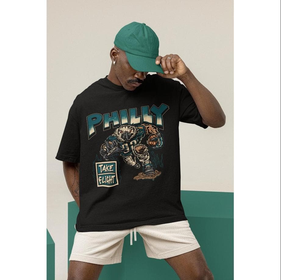 Vintage Philadelphia Football T-Shirt, Sweatshirt & AJ Brown Fan Gift – image 1, Philadelphia Eagles Tee, jalen hurts shirsey, philadelphia eagles merch, eagles sweatshirt, philadelphia eagles sweatshirt, eagles hooded sweatshirt, eagles shirt