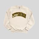 Vintage Pittsburgh Football Graphic Tee & Baseball Fan Sweatshirt, Unisex Gift 2 small thumbnail