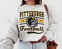 Vintage Pittsburgh Fútbol americano Sudadera , Graphic Pittsburgh Fútbol americano Crewneck, Regalo For Fútbol americano Fan 1 small thumbnail